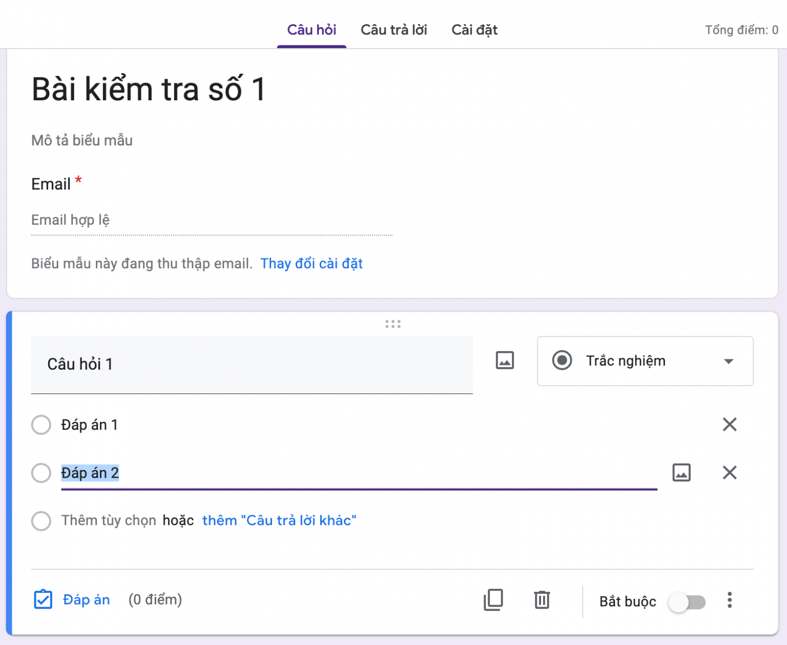 Hướng dẫn sử dụng Google Forms để tạo Bài kiểm tra dành cho giáo viên ...