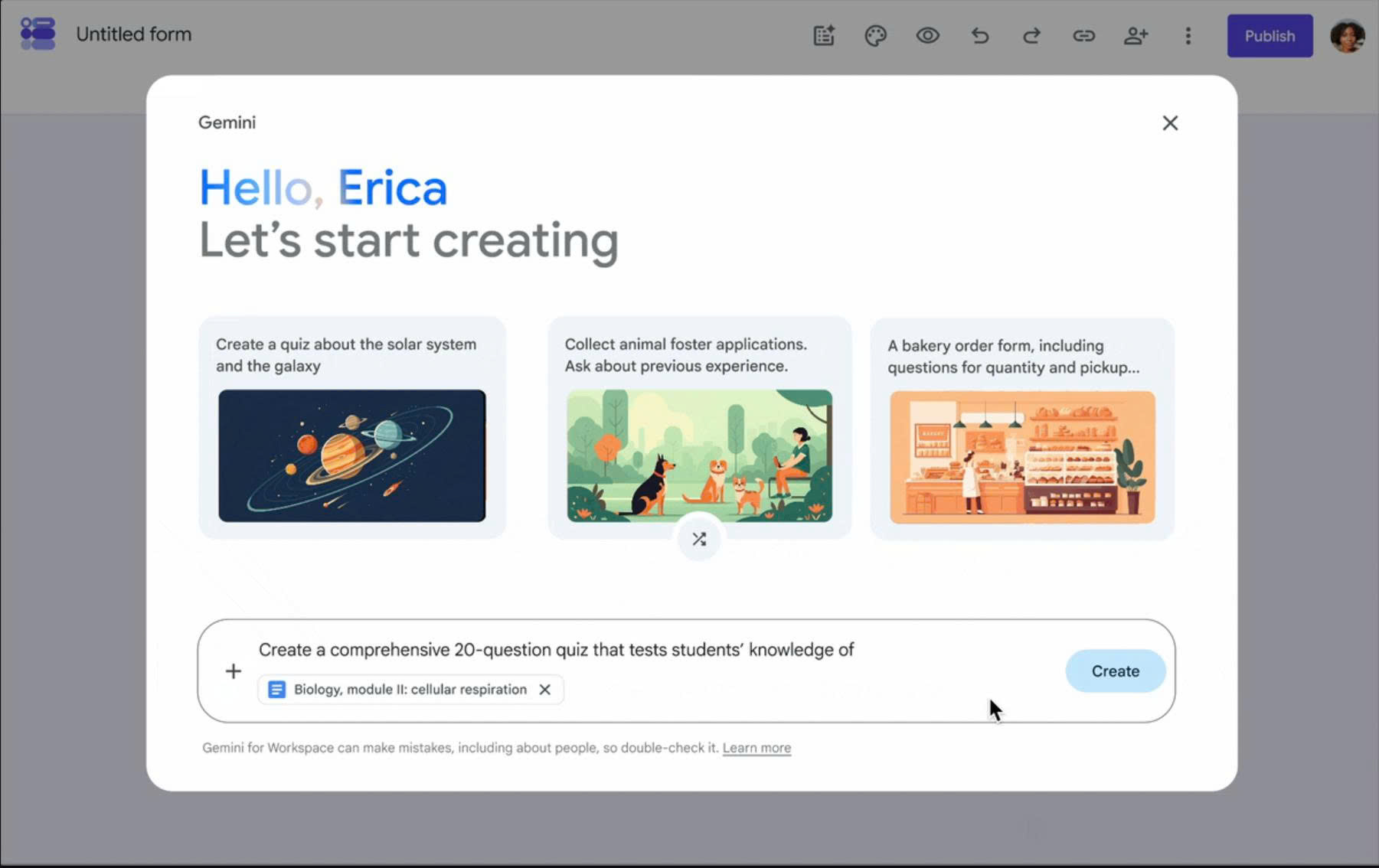 Tạo Bài Trắc Nghiệm Cực Nhanh Với Gemini Trong Google Forms
